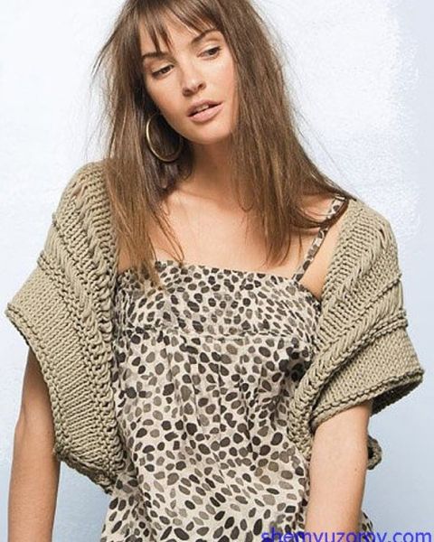 Жилет спицами