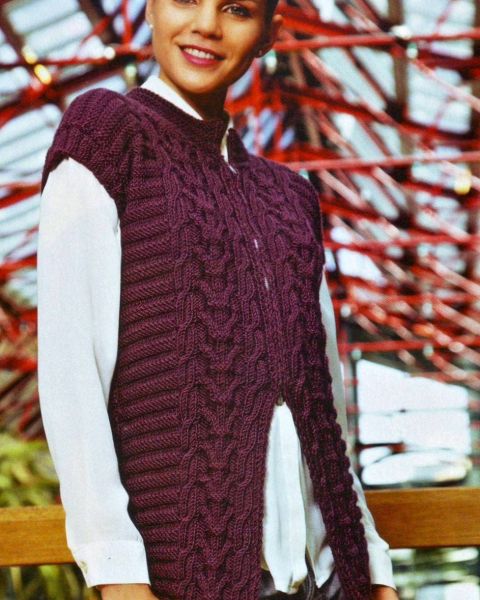 Жилет с косами