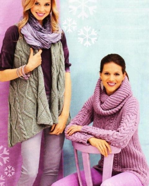 Жилет с заострениями