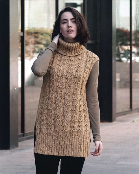 Жилет с косами