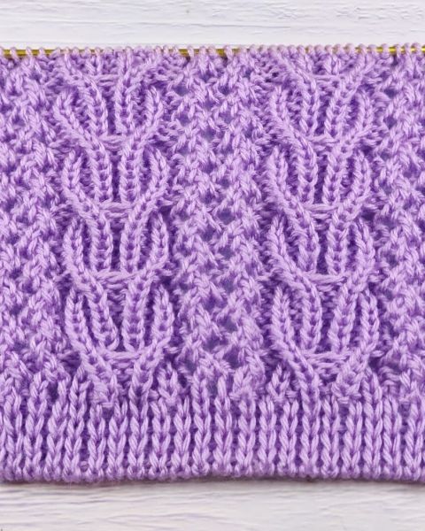 Ажурный узор с косами