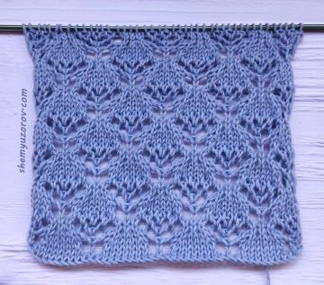 Ажурный узор спицами