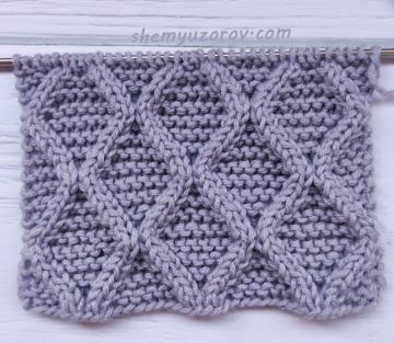 Узор выпуклые ромбы