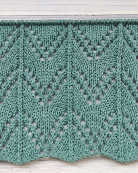 Волнистый Ажурный узор